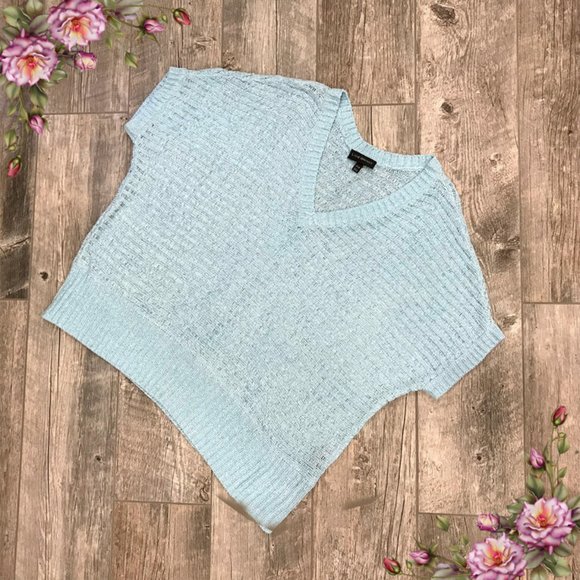 Lane Bryant Sweaters - Baby blue open knit plus size v neck sweater